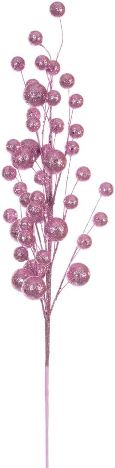 Vickerman 27" Hot Pink Multi Ball Glitter Spray, 4 per Bag.