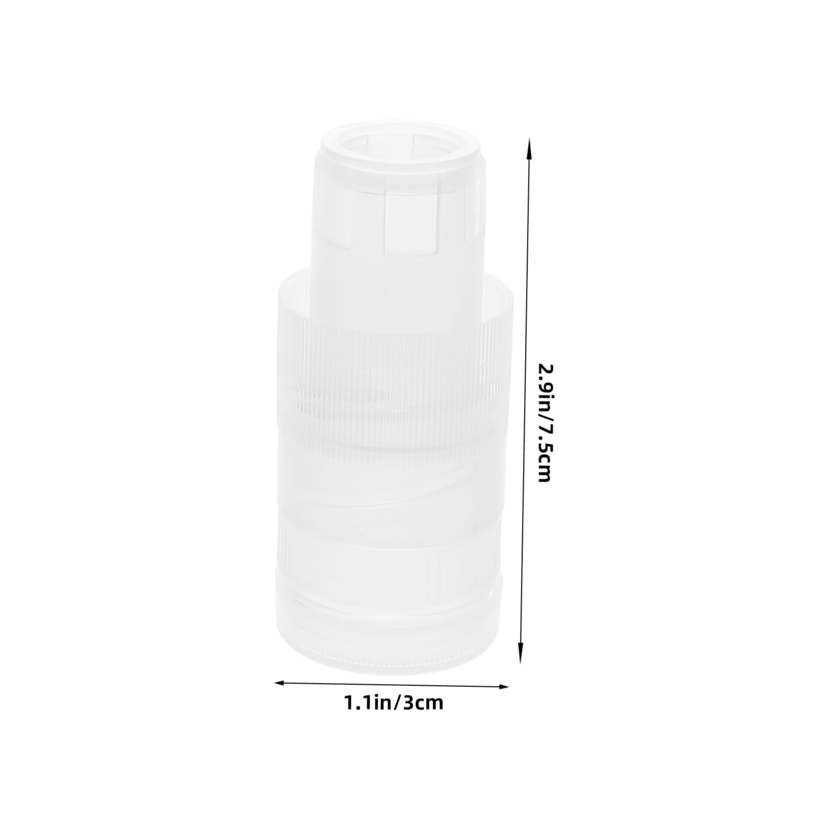 Holibanna 2 Pack Small Plastic Bottle Lid Honey Water Separation Lid Replacement Bottle Cap for Home Travel