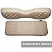 MODZ® RS Custom Golf Cart Rear Seat Kit for Yamaha Drive2 - [2017-Up] - Khaki Base - X-Diamond Pattern