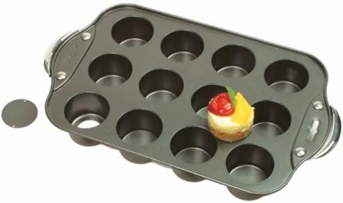 Norpro Nonstick Mini Cheesecake Pan with Handles, 12 count