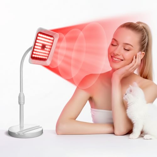 Red Light Therapy Lamp with 3 Wavelengths & Phone Stand