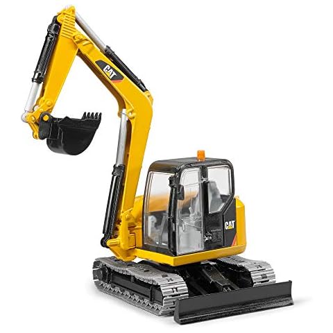 Bruder Toys - Construction Realistic CAT Mini Excavator Vehicle with Rotatable Cab and Removeable Shovel - Ages 3+ Cover