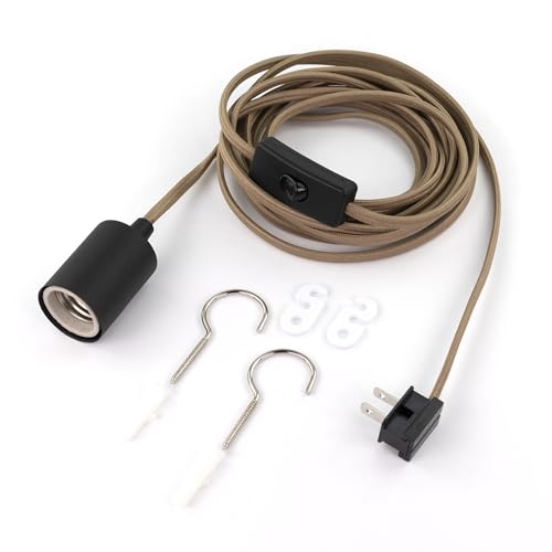 15 Feet Pendant Light Cord Kit with On/Off Switch