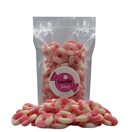 Smarty Stop Mini Sour Gummy Rings Candy ~ GummiRoos Rings (Pink Lemonade)