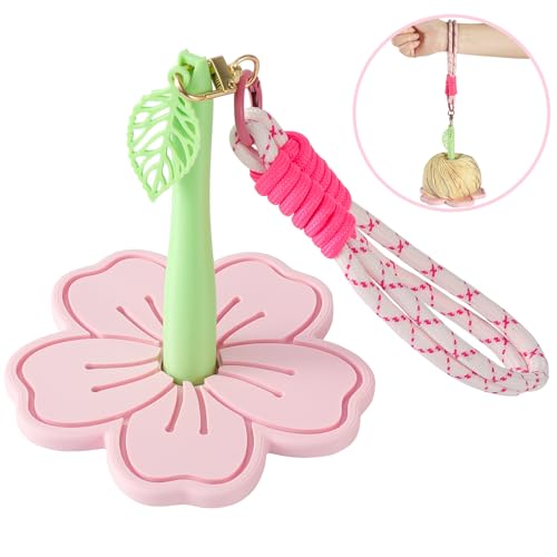 RSRIHE Portable Wrist Yarn Holder- 3D Printed Sakura Crochet Holder for Knitting. Perfect for Travel and on-The-go Crocheting. Comfortable Handmade Tool for Yarn Lovers by RSRIHE - Used condition - US$14.12