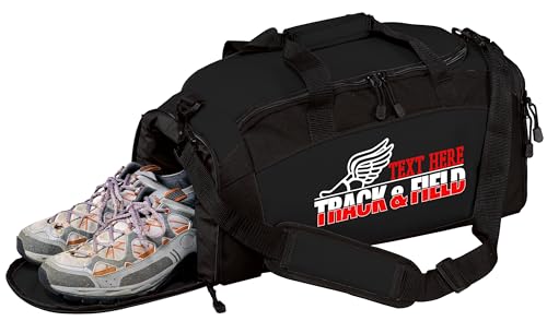 Personalized Track and Field Duffel Bag – Custom Name &