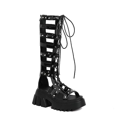 Sandales de gladiateur pour femme avec nœud et bride RXZCHH Purubylley