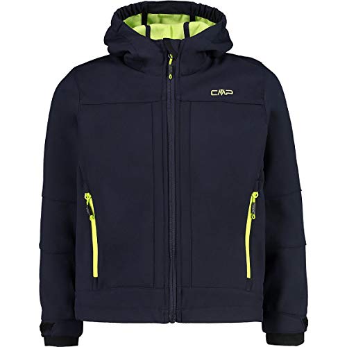 Outdoor-Jacken CMP Jungen Softshell Kapuzen Jacke, Black Blue