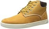Timberland Men's Groveton Plain Toe Chukka, Wheat Nubuck/Canvas, 9.5 M US
