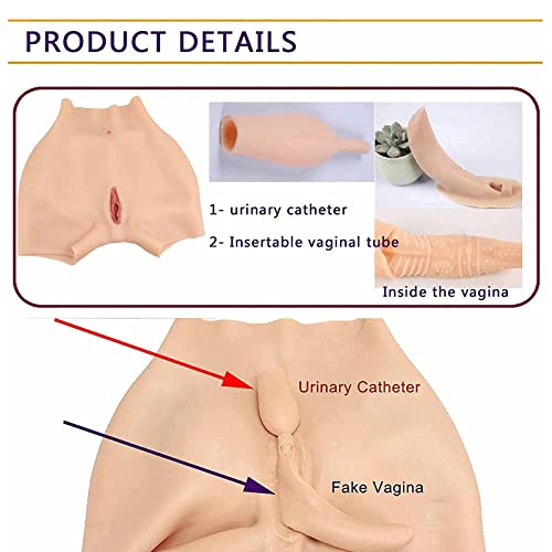Crossdresser Realistic Silicone Panty Fake Vaginal Hiding Gaff Panty Hip Enhancer for Cosplay Transgender4