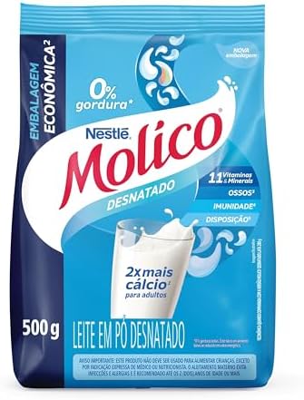 Molico Leite Em Pó Desnatado Total Cálcio 500G