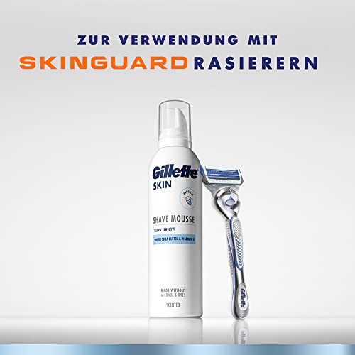 Foto von Gillette SKIN Ultra Sensitive Rasierschaum 240ml, verhindert Irritationen bei der Rasur mit einem luftigen, beruhigenden Schaum