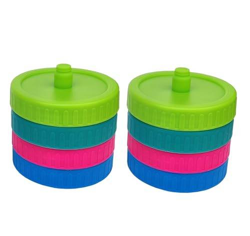 8 PC Mason Jar Fermentation lids- waterless Airlock for Pickles, Kimchi, and Fermented Probiotic Food - 86mm Mason Jar (Jars Not Included)