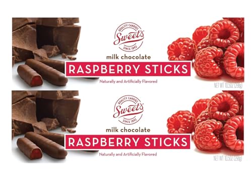 Sweet's Candy Milk Chocolate Raspberry Stick (2) and Happy Holidays