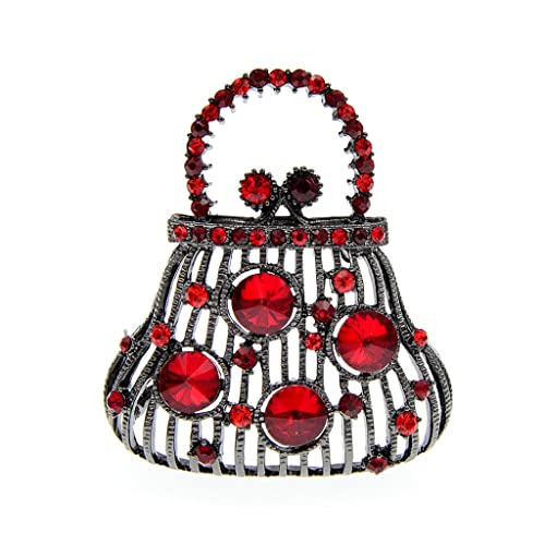 Broche à main enrécis en finition dorée au design artistique exclusif