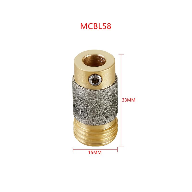 1 Or 5 Piece 1 Inch 5/8 Inch Diamond Glass Spiral Grinding Head for Glass Stone Ceramic Grinding Tools Stone (5Piece/MCBL58)