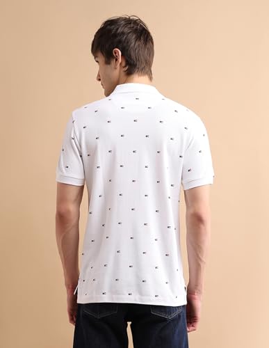 Image of U.S. POLO ASSN. Printed Regular Fit Polo T Shirts for Men - 100% Cotton, Half Sleeves Mens Tshirt