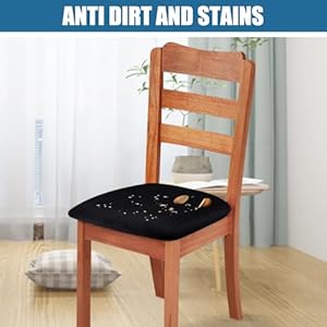 Smiryvelvetseatcoversfordiningroomchairsetof4stretchfitremovablewashablechairseatcushionprotectorslipcoverswithtiesblack Urban Country Home Decor Smiry velvet seat covers for dining room chair set of 4 stretch fit removable washable chair seat cushion protector slipcovers with ties black urban country home decor