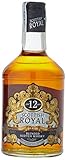Blended Scotch Whisky Contiene Whiskys de mínimo 12 años Creado como tributo al gran linage e historia de los Reyes y Reinas Escoceses