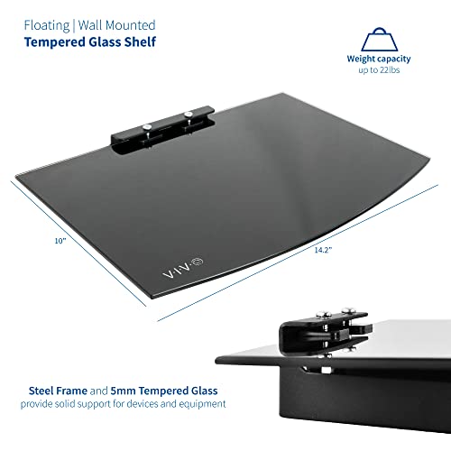 Vivo MOUNT-SF011 Floating Wall Mount Tempered Glass Shelf thumb #2