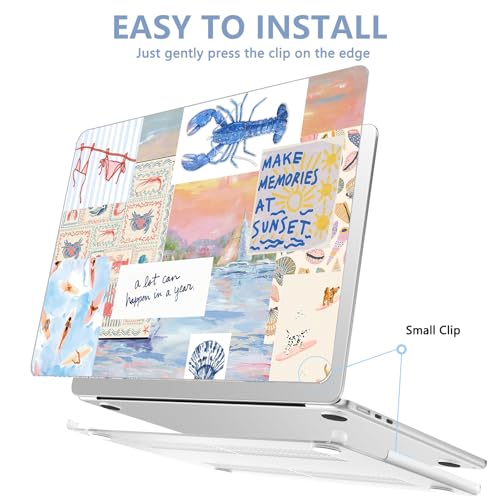 Image of AKIT for MacBook Air 15 inch Case M5 M4 M3 M2 Chip 2026-2023, Blue Lobster