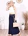 Popana Womens Long Maxi Skirt Casual Convertible Sundress Plus Size Made in USA Navy Large