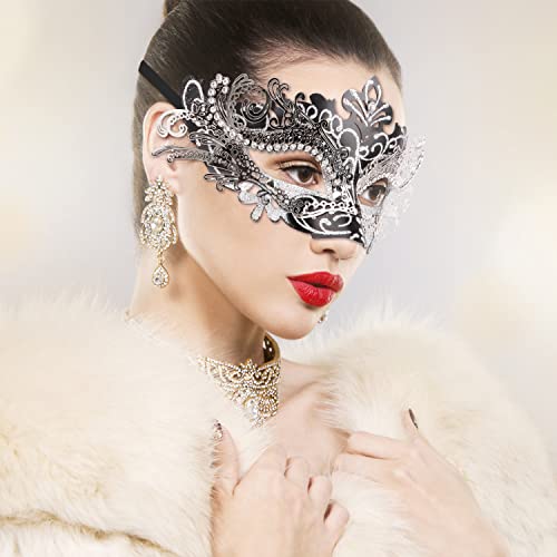 Image of Coddsmz Couple Masquerade Mask Set - Venetian & Mardi Gras Mask for Women & Men