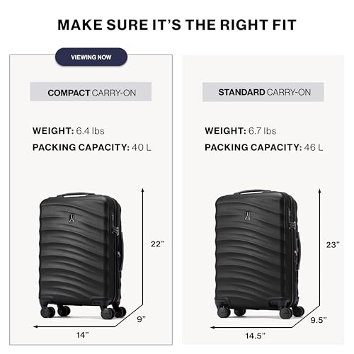 Travelpro Maxlite Air V2 Hardside Expandable Carry on Luggage, 8 Spinner Wheels, Lightweight Hard Shell Suitcase, TSA Lock, Pink, Compact Carry On 20-Inch image 1