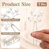 7 Piezas de Pasadores para el Cabello con Perlas y Aliento de Bebé para Boda y Ducha de Novia | Accesorios para el Cabello con Perlas, Accesorios para el Cabello con Aliento de Bebé, Clips Florales para Novias, Damas de Honor, Mujeres y Mamás, Estilo Boho Diario 1 Unidad (Paquete de 7) 4