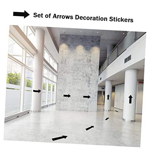 NUSITOU 30 peças de adesivos de setas para armazenamento de instruções adesivos de parede para marca