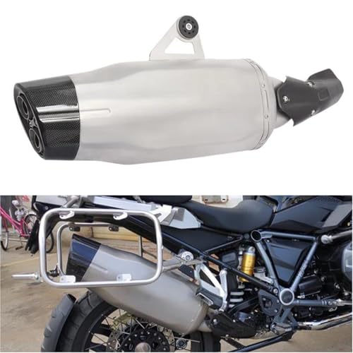 Auspufftopf Motorrad Auspuff Für BMW R1250GS ADV R1250 GS Abenteuer 2008-2010 2011 2012 2013 2014 2015 2016 2017 Carbon Faser Schalldämpfer Link Rohr Slip