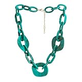 Color verde Elegante Collar Precioso Cadena de multicapas de Bohemia de Agua Collar de ondulación de Agua Verde