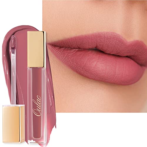 Oulac Matte Liquid Pink Nude Lipstick for Women