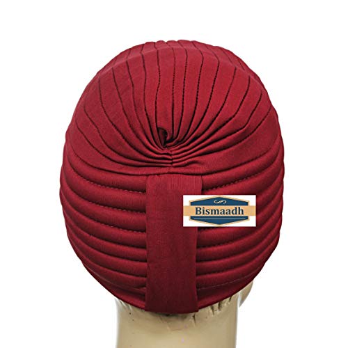 Image of BISMAADH Instant Readymade Turban for Men & Women Head Wrap Lightweight Cap Headwear Sikh Pagri