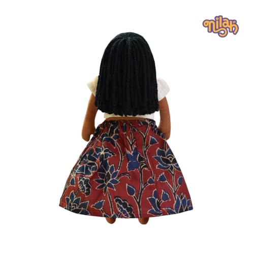 Image of Nilah's Younger Sister Malar Soft Doll for Girls - Fabric Doll with Everyday Play Dress | Safe Cloth Doll for Kids