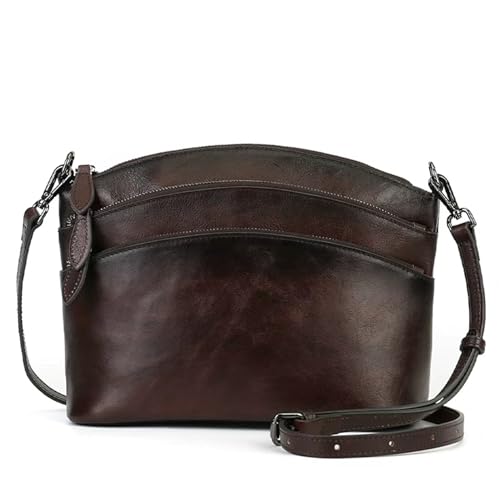 Sac à bandoulière en cuir avec compartiments sécurisés pour organiser vos essentiels