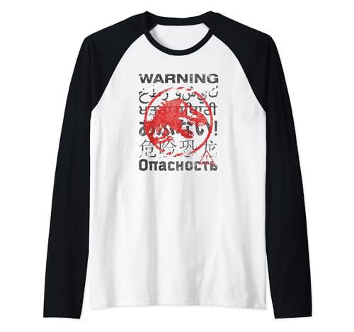 T-Rex T-shirt Jurassic World Dominion Style Raglan pour Soirée Cinéma et Streetwear