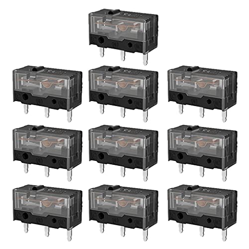 PIPL 8.0 Micro Switch Original Kailh 8.0 Mouse Micro Switch Micro Button Gold Contactor 80 Million Life 3 Pin Black Dot