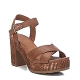SANDALIA SRA. PIEL CAMEL . CARMELA 67707, Plataforma Mujer, Camel, 39 EU
