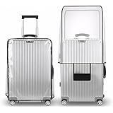 T Tersely Clear PVC Suitcase Cover Protectors 20/24/26/28/30 Inch Suitcase Baggage Covers - Waterproof Dustproof and Anti-Scratch 20-30 Inch Luggage Cover (24inch)