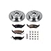 POWERSTOP KOE4994 Autospecialty Rear Replacement Brake Kit-OE Brake Rotors & Ceramic Brake Pads For Ford Crown Victoria, Lincoln Town Car, Mercury Grand Marquis [Model Specific]