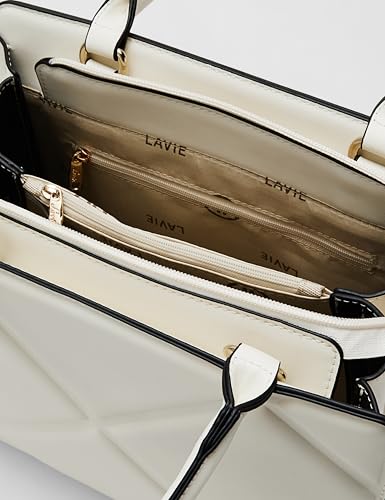 Image of Lavie Luxe Women's Quare25 Medium Debossed Satchel Handbag for Women | Satchel Bag for Work | Ladies purse | Stylish Shoulder Bag | Gift for Women