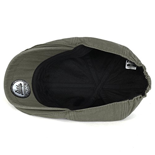 Ililily Washed Cotton Flat Cap Cabbie Hat Gatsby Ivy Irish Hunting Newsboy Stretch Big Hat #TOP3