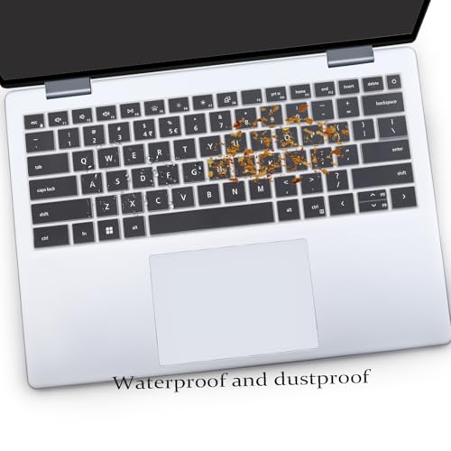 2 protectores de teclado para Dell 14 Plus 2025, negro y transparente miniatura 3