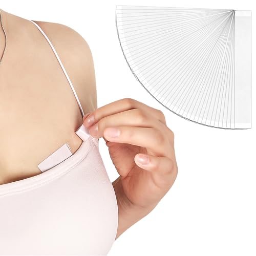 Abeillo 60 Stück Fashion Tape Doppelseitig, Doppelseitige Body Tape, Klebeband Kleidung, Körperschonendes, Transparentes Körperklebeband BH Tape für Kleidungsklebeband für Kleider, Hosen