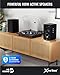 MAJORITY Active Bookshelf Speakers | 2.2 Stereo System | 5.3 Bluetooth, USB Playback & Charging | AUX, HDMI ARC, Optical, Phono | TV, PC, Turntable & Gaming Speakers | D100X Black