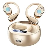 Real-Time AI Translation Earbuds,144 Languages Language Translator Earbuds, Wireless Bluetooth Translating Earbuds, HD Sound AI Headphones, Perfect for Travel, M76-Beige(Compatible with iOS & Android)