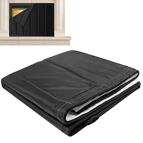 Fireplace Blocker Blanket Stops Overnight Heat Loss,Fireplace Blanket For Heat Loss Indoor Fireplace Keep Draft Out Stops Heat Loss,Fireplace Draft Stopper For Iron Fireplace Frame,Energy Saver