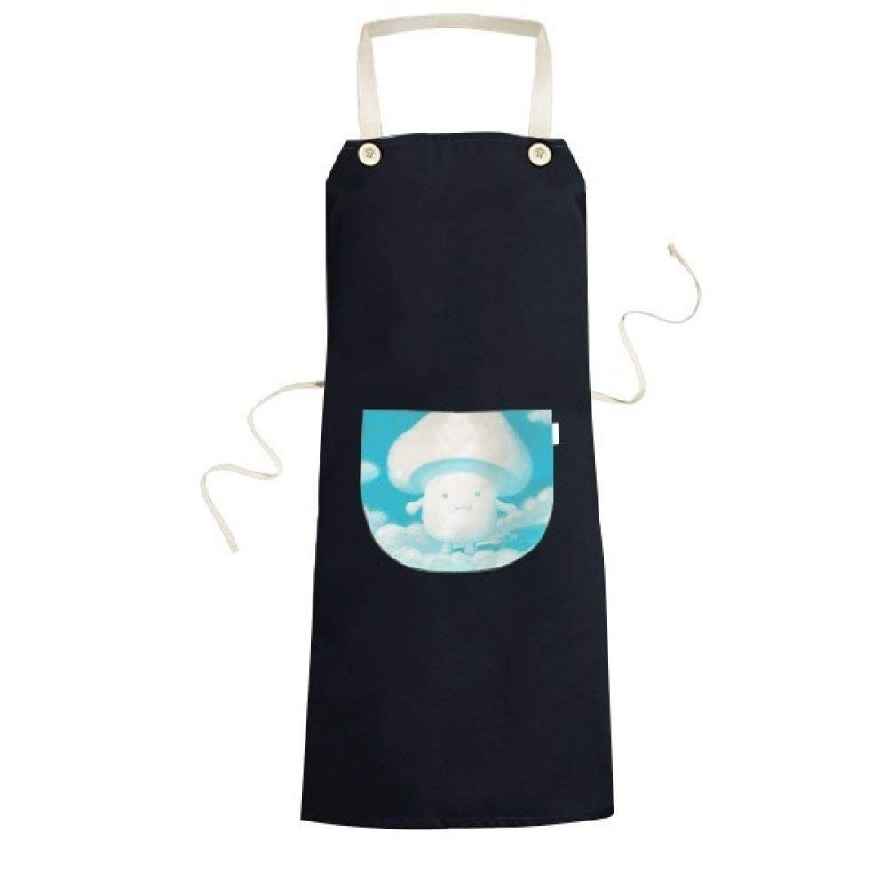 Tablier de cuisine noir réglable homme femme fini les taches de cuisson
