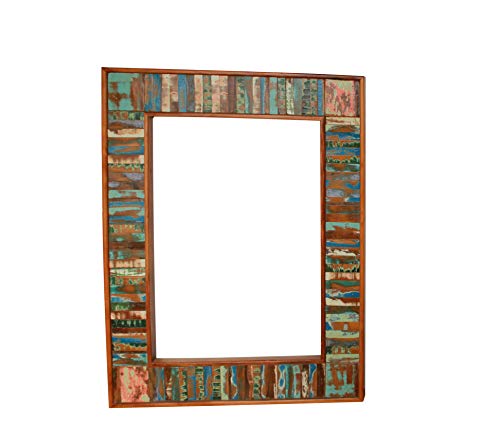 Moldura Para Espelho Fabricada Em Madeira Demolição 1,20x80